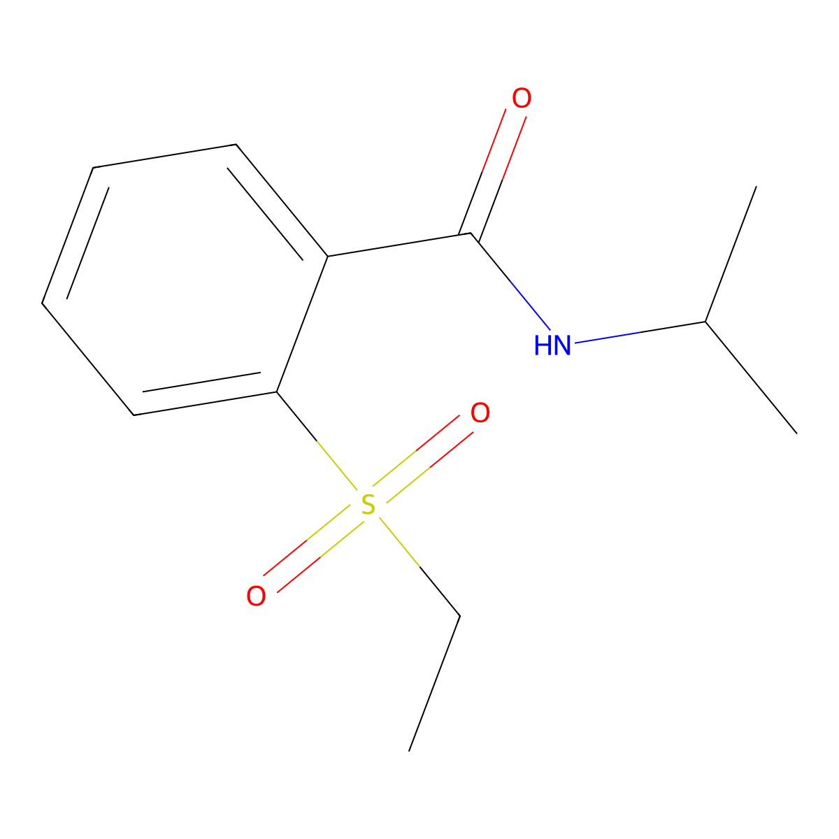 2-(ethylsulfonyl)-N-(propan-2-yl)benzamide molecular structure, CAS 1160270-41-6