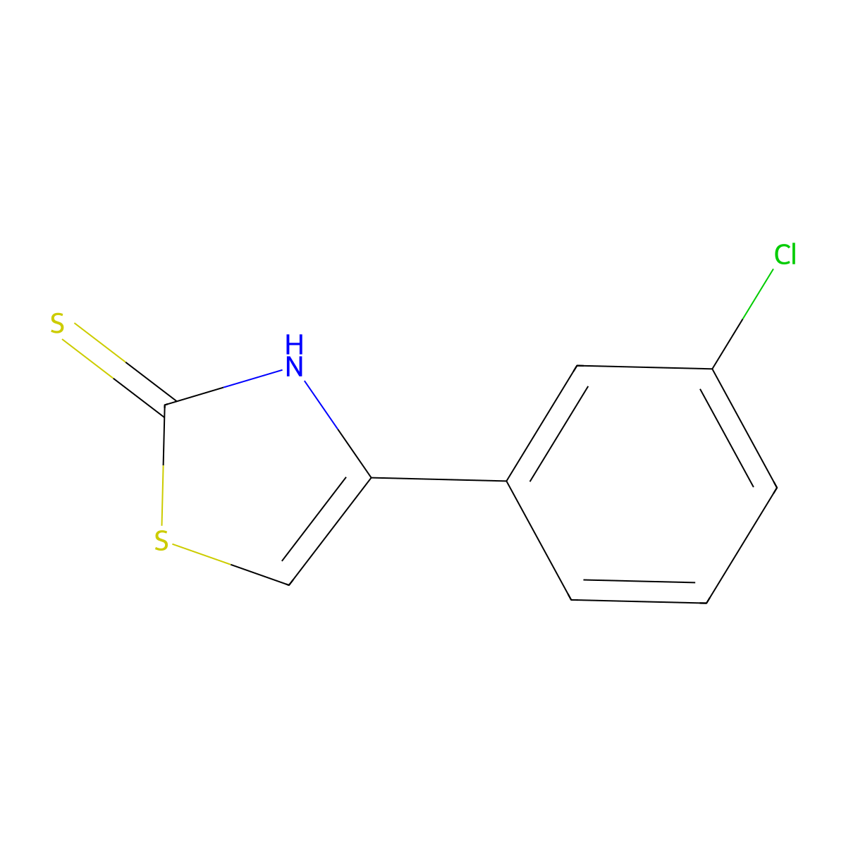 4-(3-Chlorophenyl)thiazole-2-thiol molecular structure, CAS 1160271-50-0