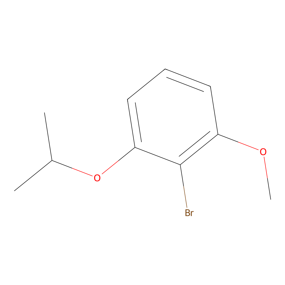 2-Bromo-1-methoxy-3-(propan-2-yloxy)benzene molecular structure, CAS 1160293-55-9
