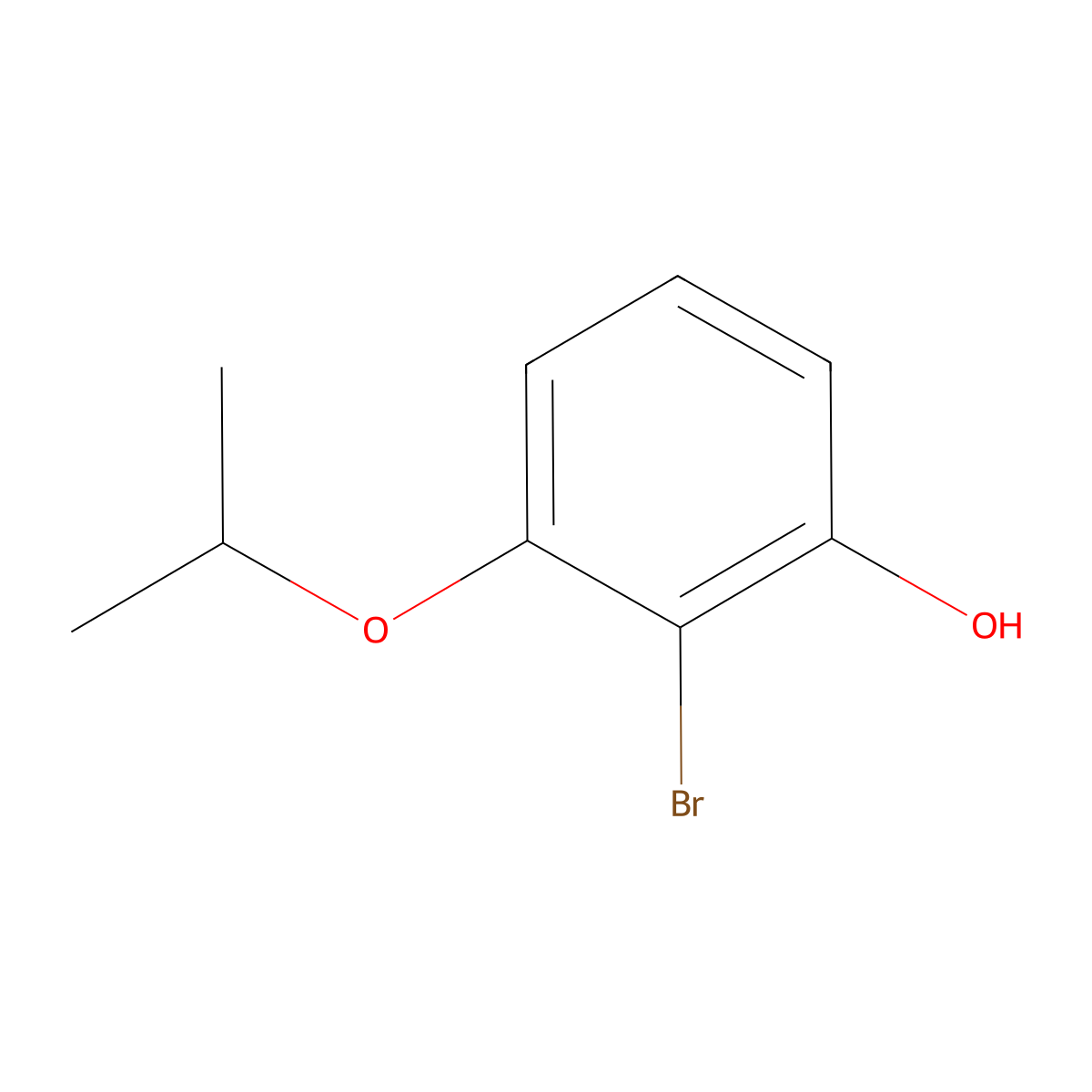 2-Bromo-3-isopropoxyphenol molecular structure, CAS 1160293-56-0