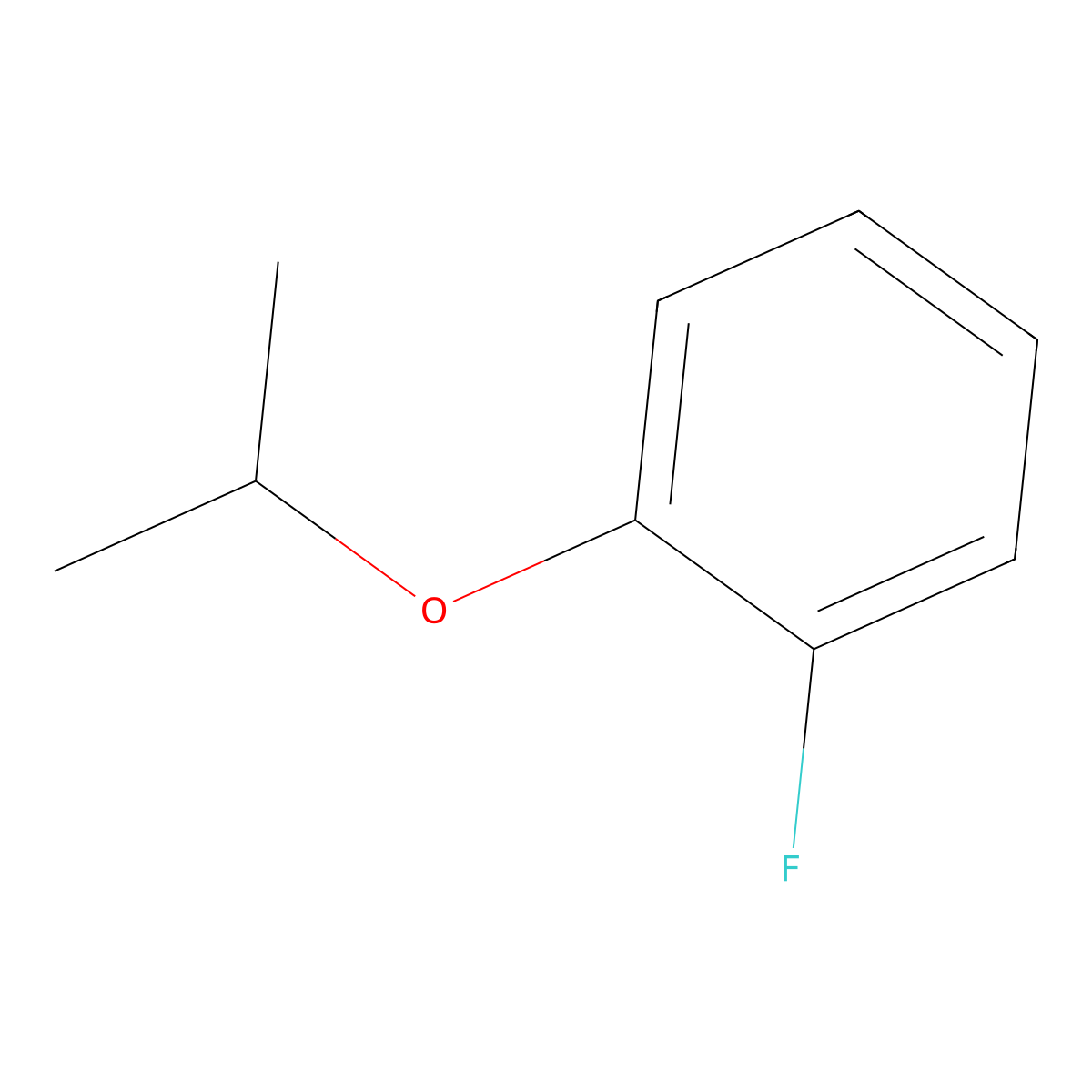 1-Fluoro-2-isopropoxybenzene molecular structure, CAS 1160293-58-2