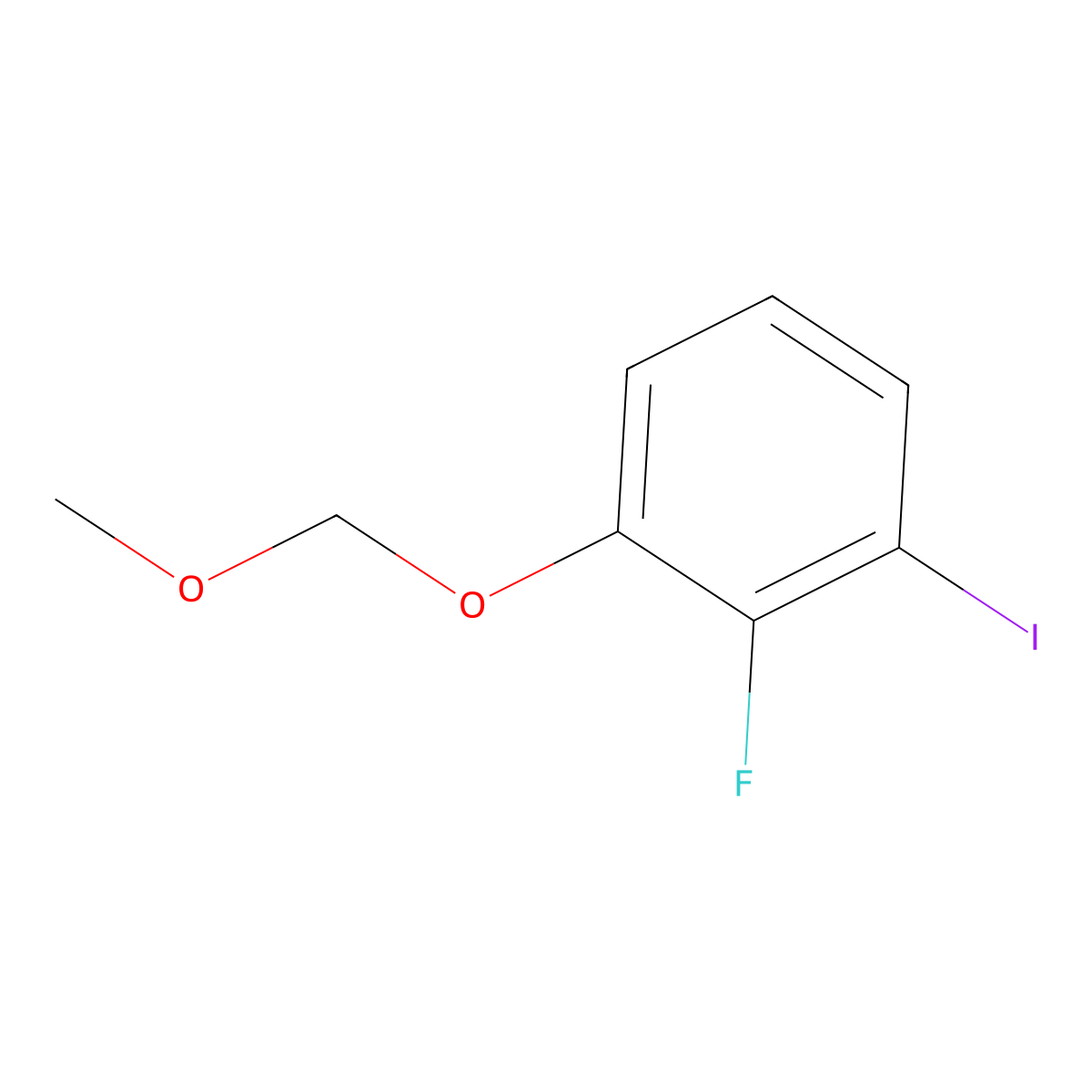2-Fluoro-1-iodo-3-(methoxymethoxy)benzene molecular structure, CAS 1160293-60-6