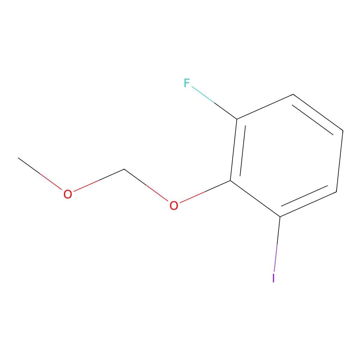 2-Fluoro-6-iodomethoxymethoxybenzene molecular structure, CAS 1160293-62-8