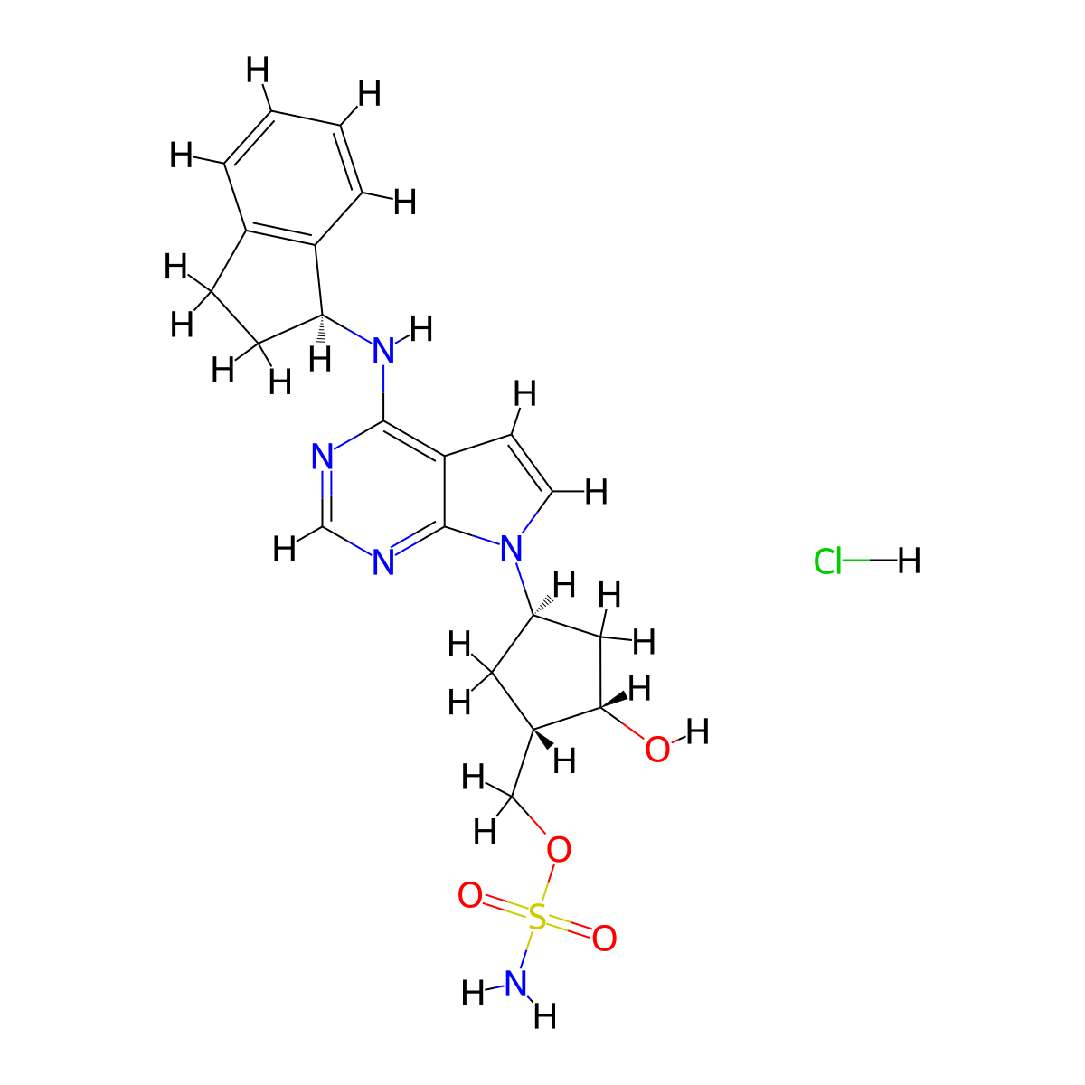 Pevonedistat Hydrochloride molecular structure, CAS 1160295-21-5