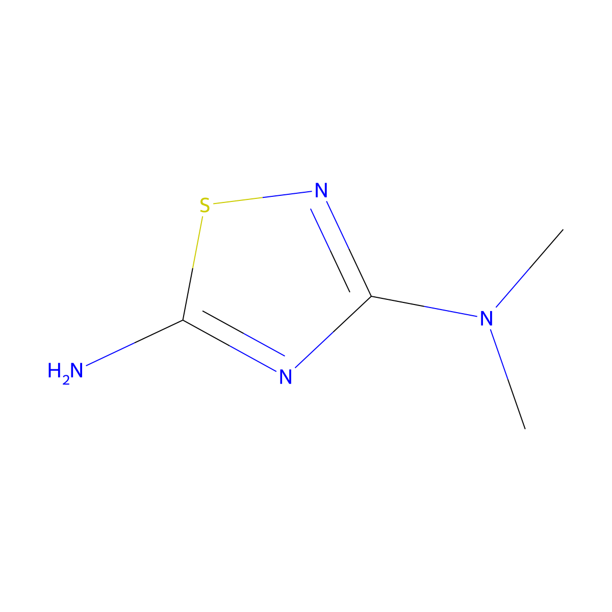 N3,N3-Dimethyl-1,2,4-thiadiazole-3,5-diamine molecular structure, CAS 116035-52-0