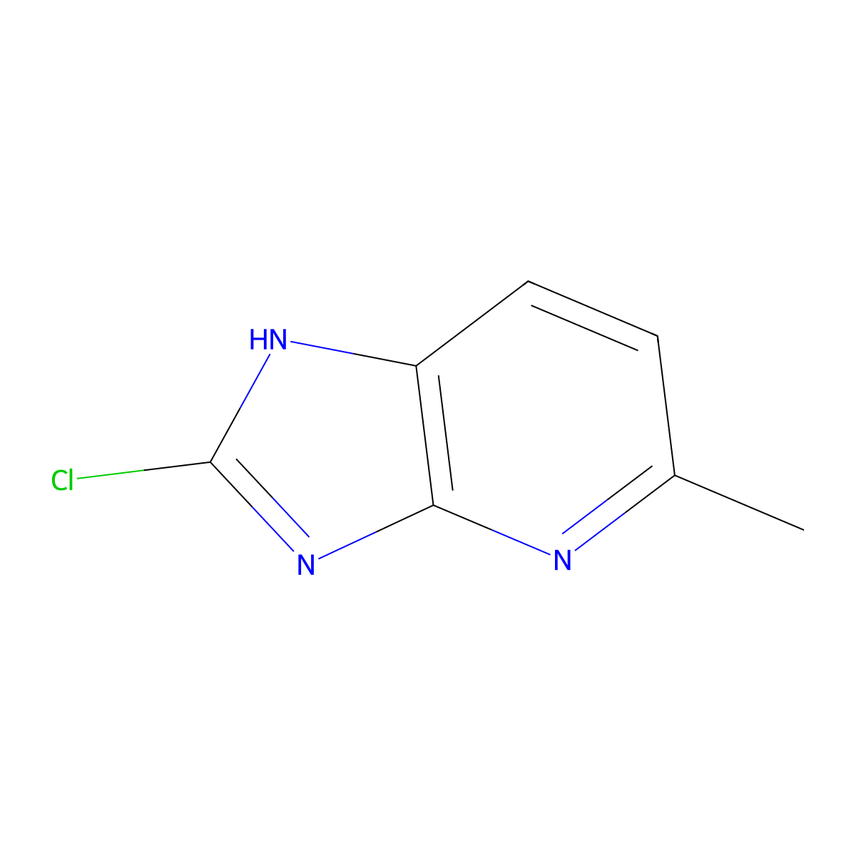 2-chloro-5-methyl-3H-imidazo(4,5-b)pyridine molecular structure, CAS 116035-71-3