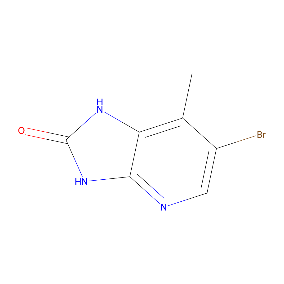 6-Bromo-7-methylimidazo[4,5-b]pyridin-2(3H)-one molecular structure, CAS 116035-72-4