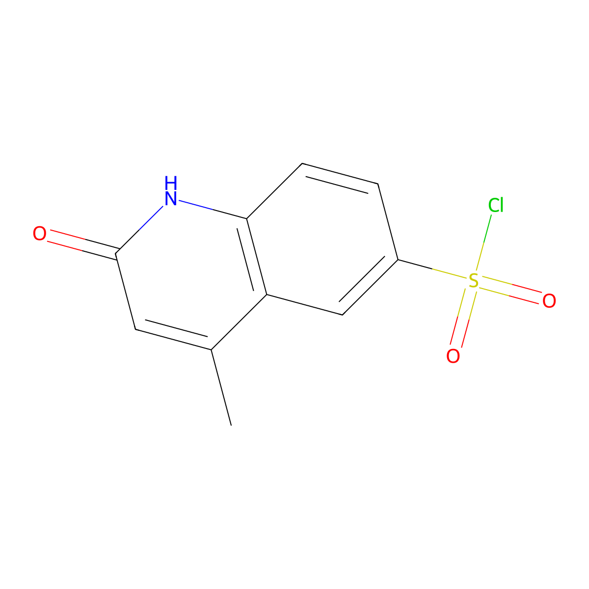 2-Hydroxy-4-methylquinoline-6-sulfonyl chloride molecular structure, CAS 1160370-78-4