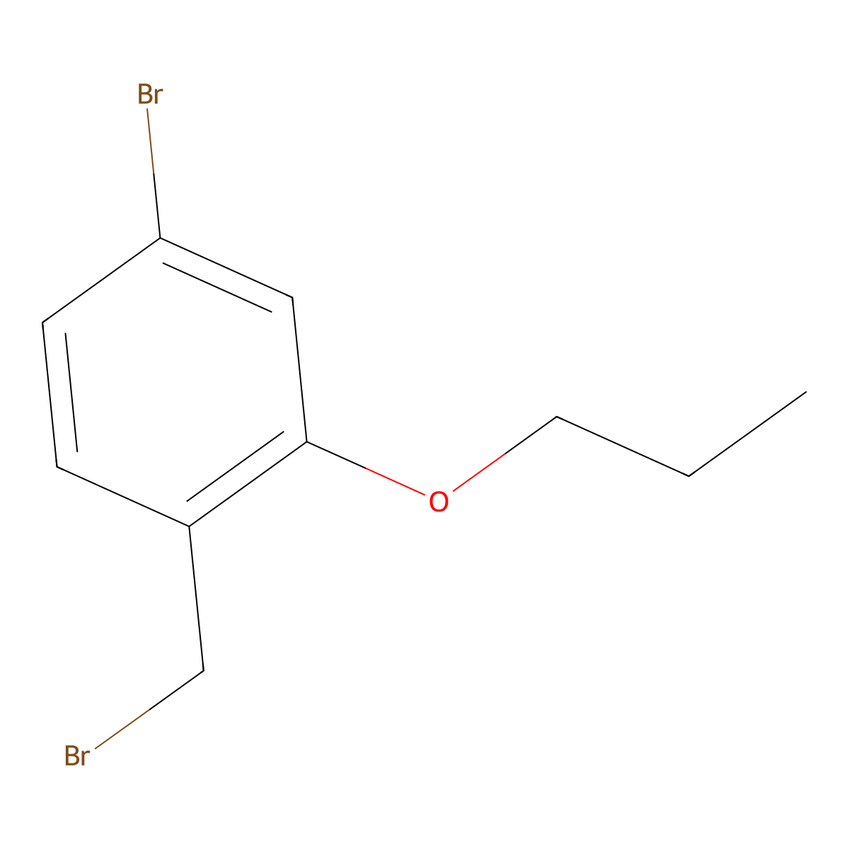 4-Bromo-1-(bromomethyl)-2-propoxybenzene molecular structure, CAS 1160431-15-1
