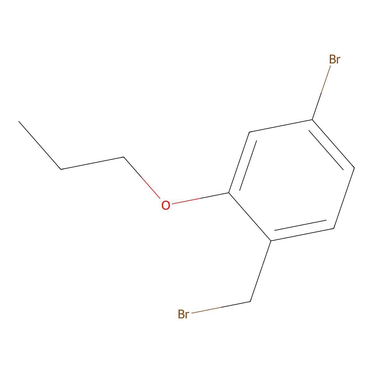 4-Bromo-1-(bromomethyl)-2-propoxybenzene molecular structure, CAS 1160431-15-1