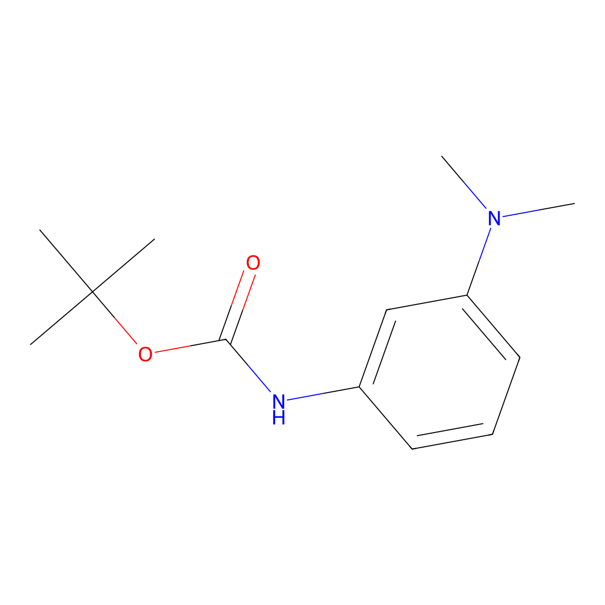 tert-Butyl (3-(dimethylamino)phenyl)carbamate molecular structure, CAS 1160436-95-2