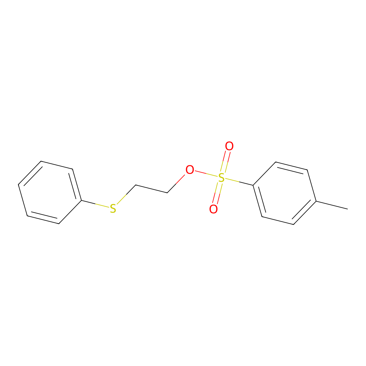 2-(Phenylsulfanyl)ethyl 4-methylbenzene-1-sulfonate molecular structure, CAS 116047-07-5