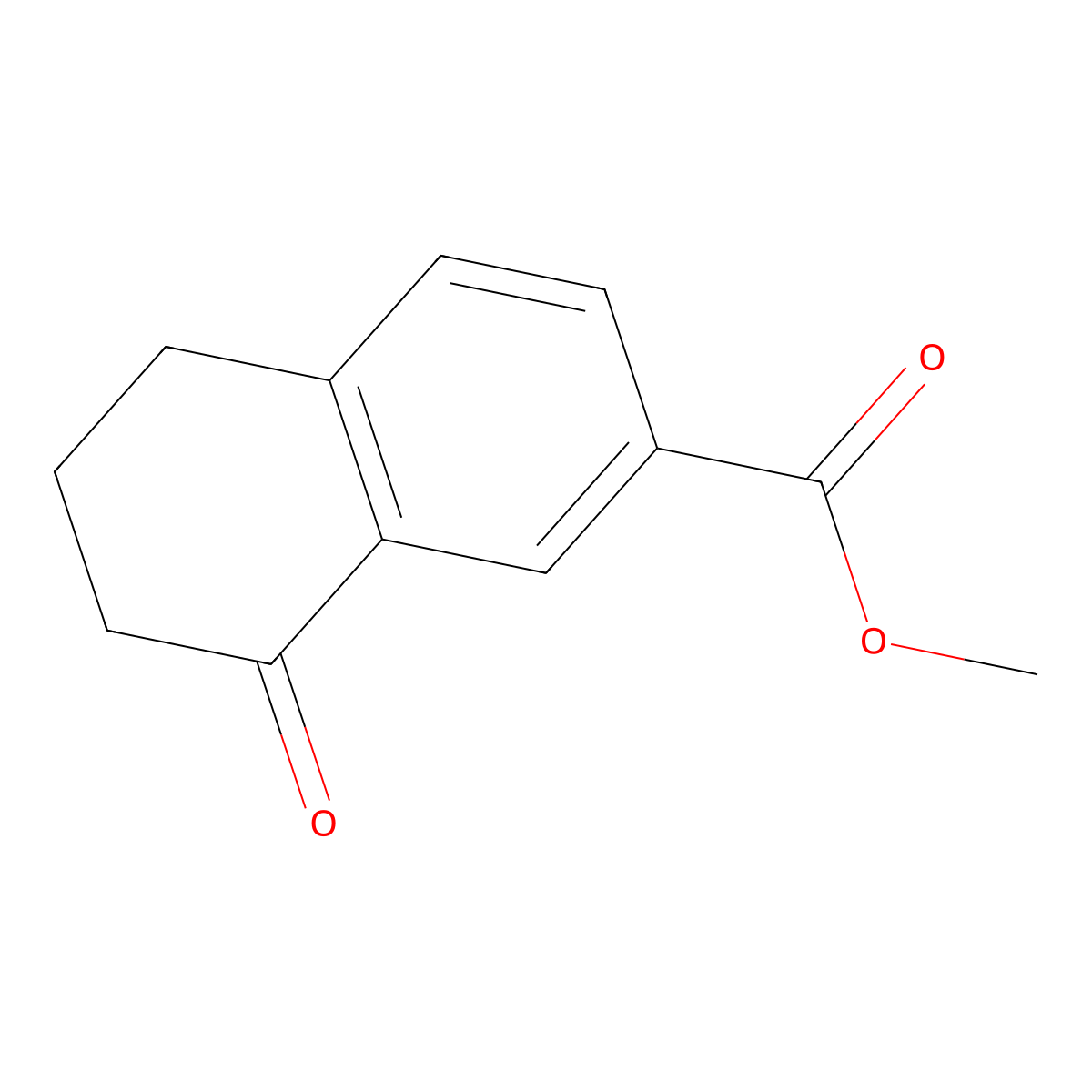 Methyl 8-oxo-5,6,7,8-tetrahydronaphthalene-2-carboxylate molecular structure, CAS 116047-26-8
