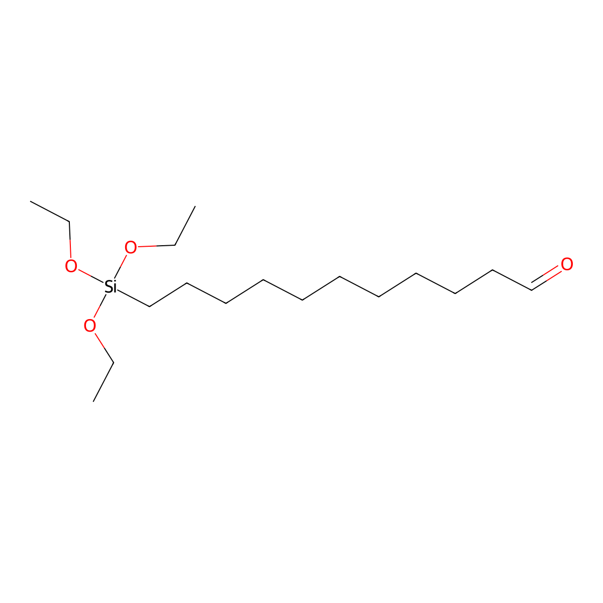 11-(Triethoxysilyl)undecanal molecular structure, CAS 116047-42-8