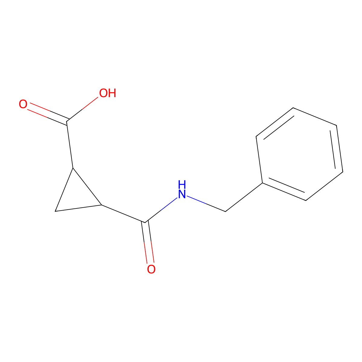 2-(Benzylcarbamoyl)cyclopropane-1-carboxylic acid molecular structure, CAS 1160474-47-4