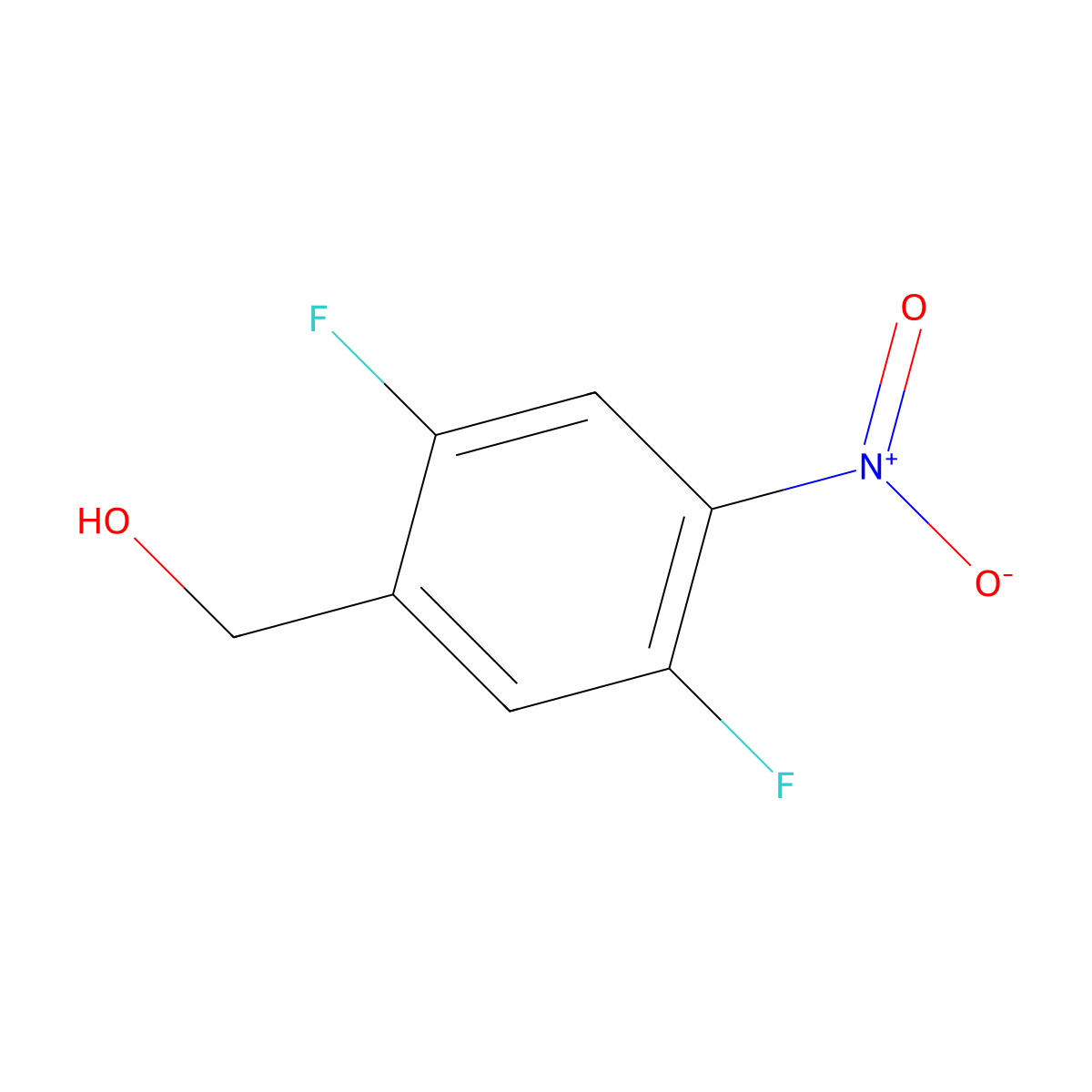 (2,5-Difluoro-4-nitrophenyl)methanol molecular structure, CAS 1160474-68-9
