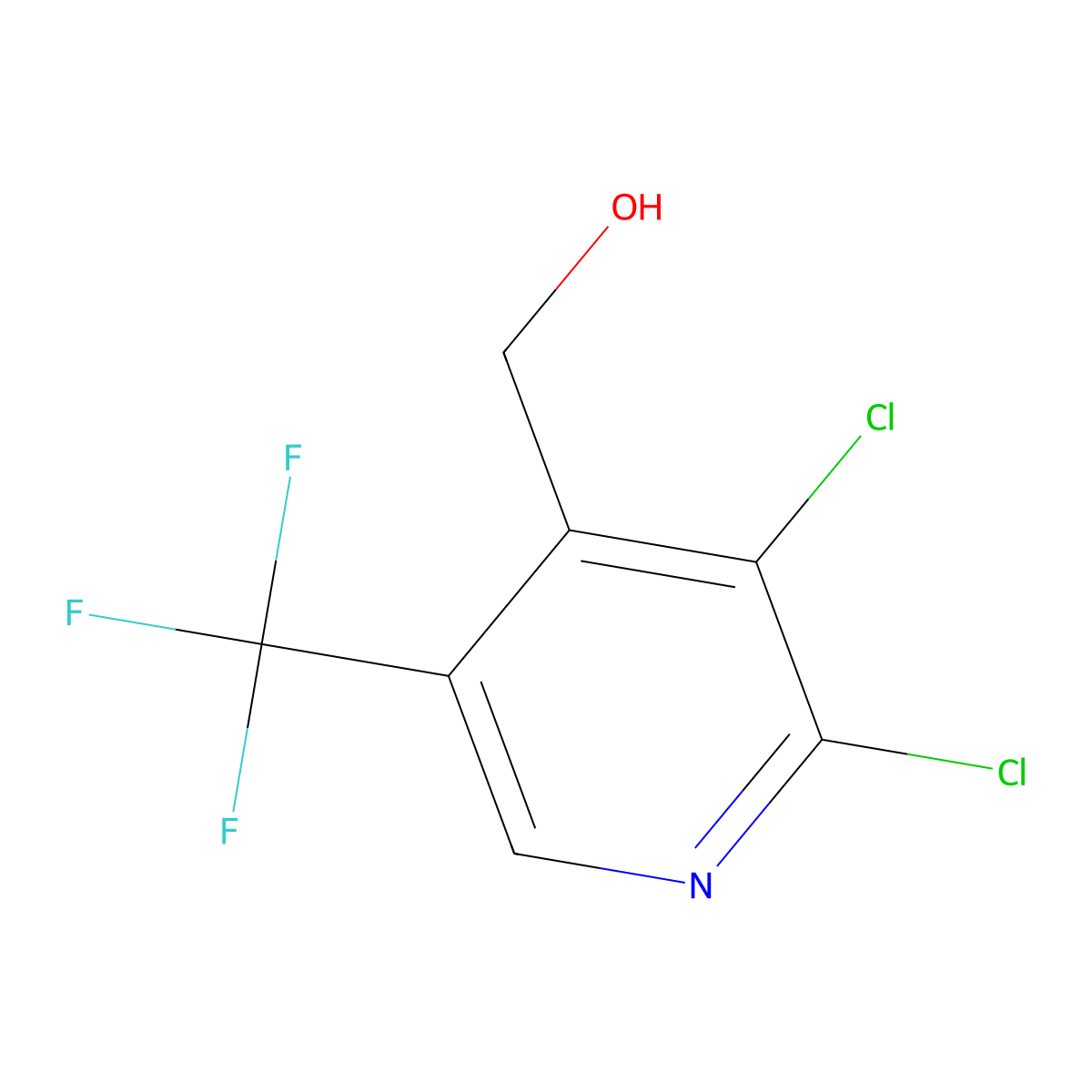 [2,3-Dichloro-5-(trifluoromethyl)-4-pyridinyl]-methanol molecular structure, CAS 1160474-70-3