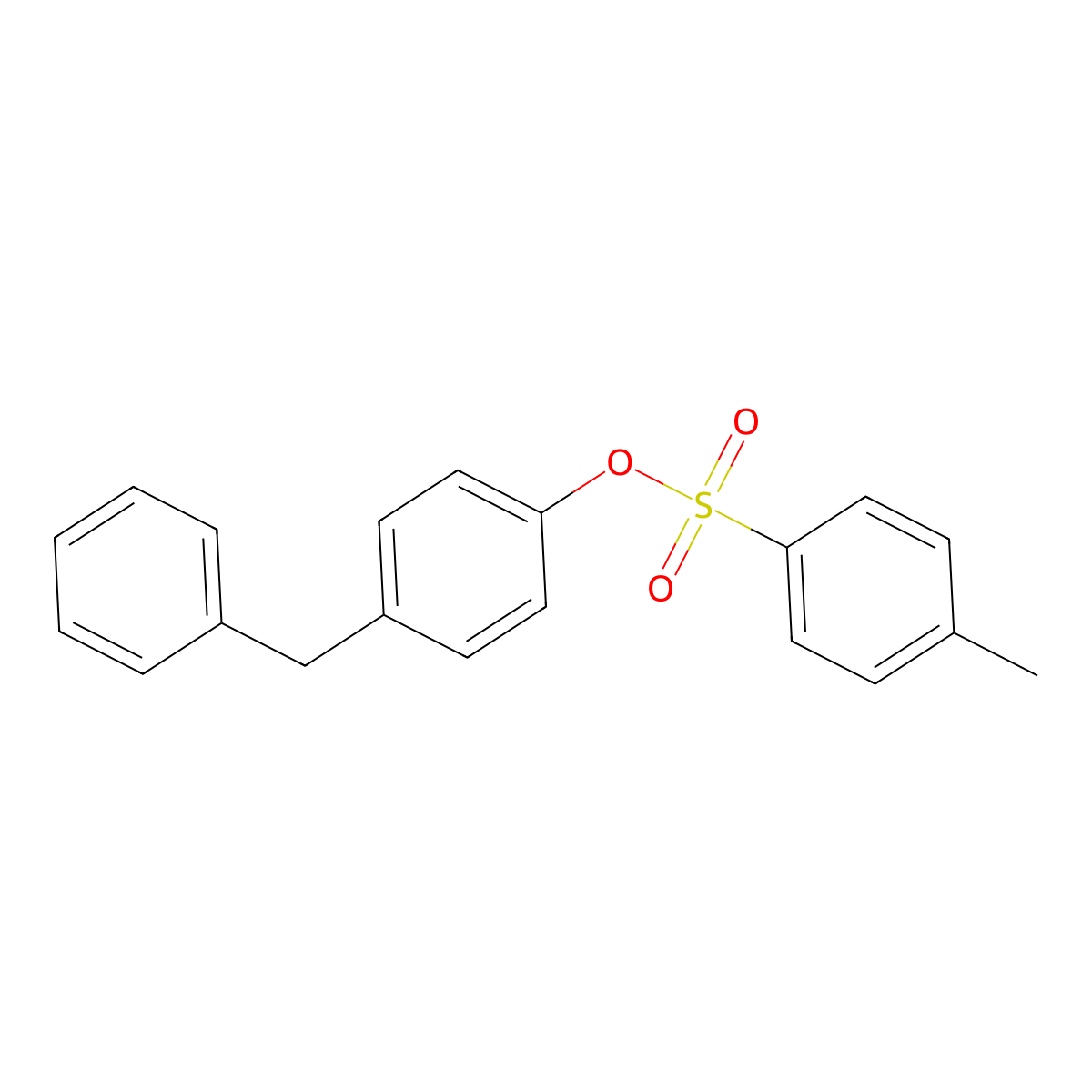 4-Benzylphenyl 4-methylbenzene-1-sulfonate molecular structure, CAS 1160484-32-1