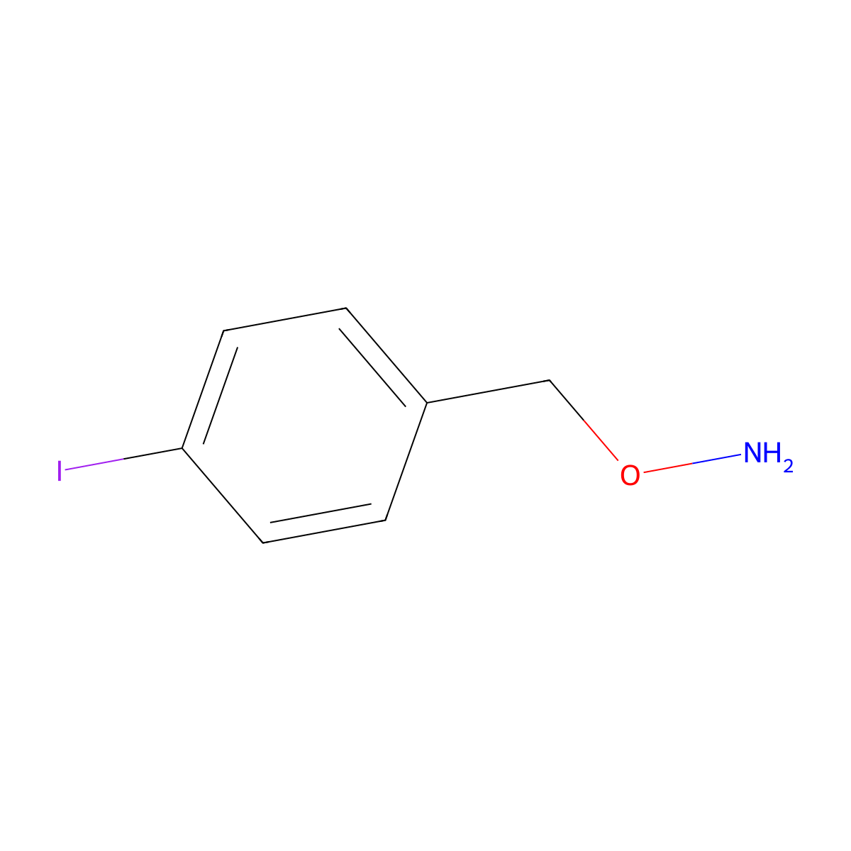 o-(4-Iodobenzyl)hydroxylamine molecular structure, CAS 1160488-00-5