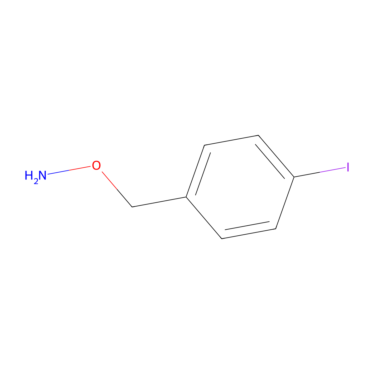 o-(4-Iodobenzyl)hydroxylamine molecular structure, CAS 1160488-00-5