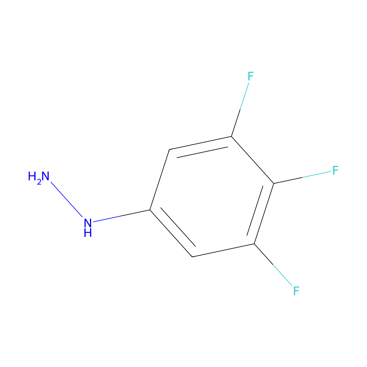 (3,4,5-Trifluorophenyl)hydrazine molecular structure, CAS 1160489-35-9