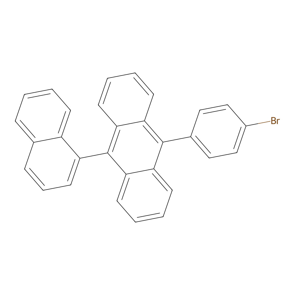 9-(4-Bromophenyl)-10-(1-naphthyl)anthracene molecular structure, CAS 1160506-32-0