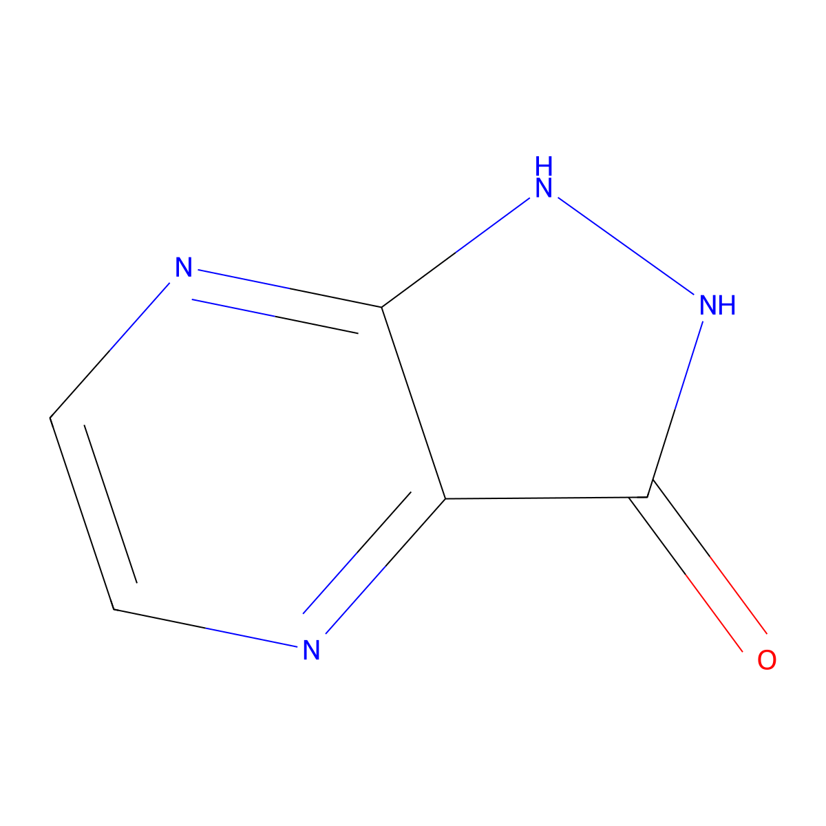 1H-Pyrazolo[3,4-b]pyrazin-3(2H)-one molecular structure, CAS 116056-01-0