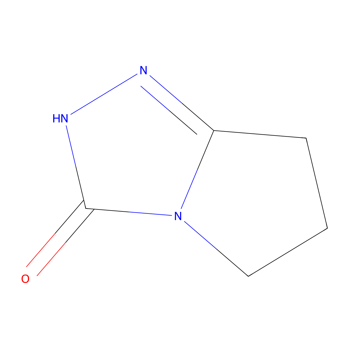 6,7-dihydro-2H-pyrrolo[2,1-c][1,2,4]triazol-3(5H)-one molecular structure, CAS 116056-07-6