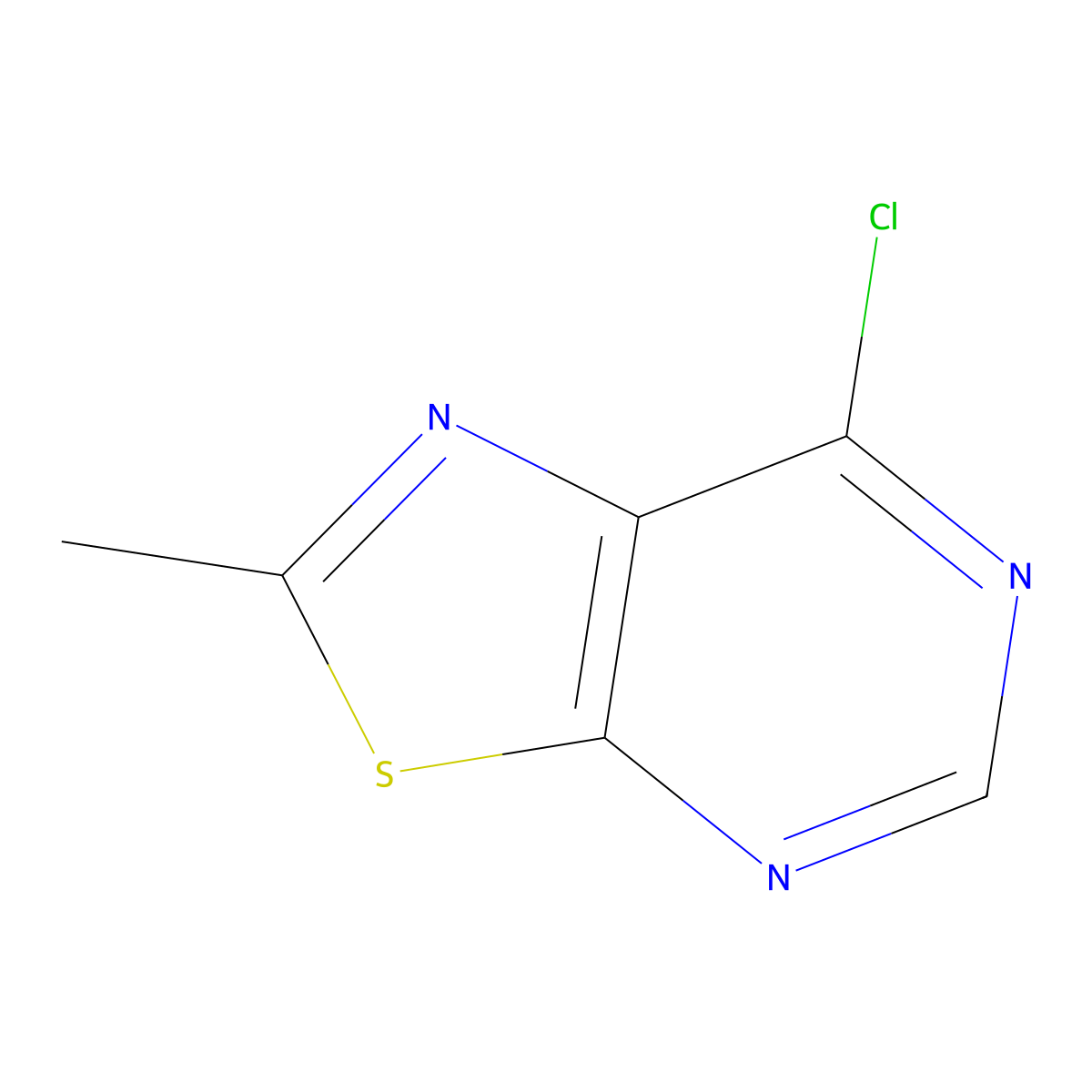 7-Chloro-2-methyl-[1,3]thiazolo[5,4-d]pyrimidine molecular structure, CAS 116056-21-4