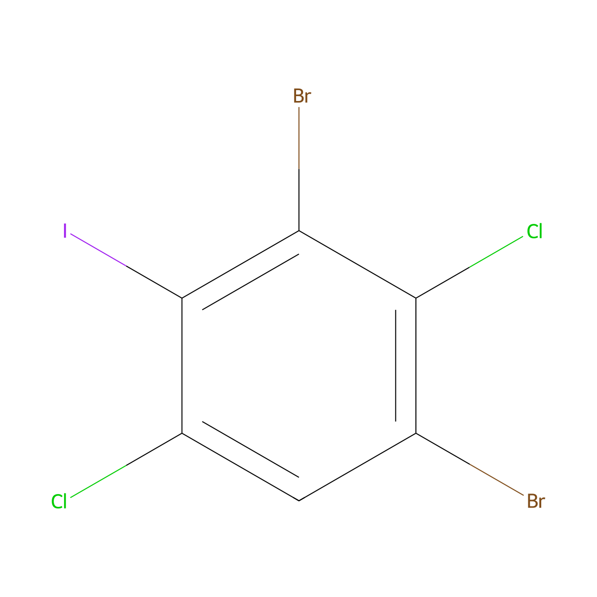 1,3-Dibromo-2,5-dichloro-4-iodobenzene molecular structure, CAS 1160573-25-0