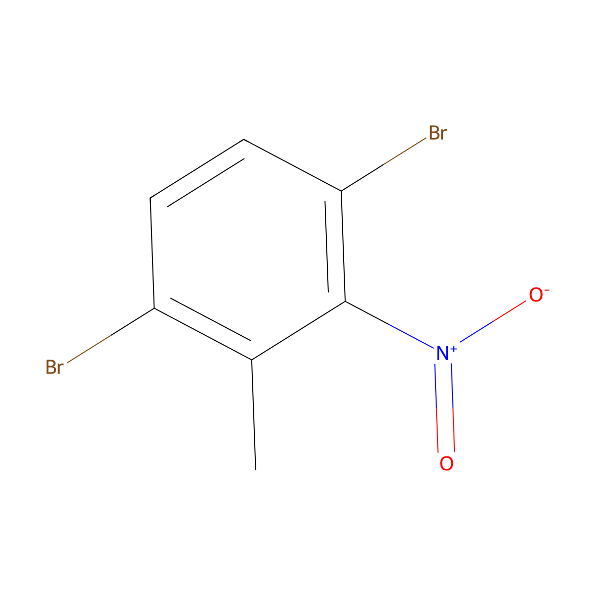 1,4-Dibromo-2-methyl-3-nitrobenzene molecular structure, CAS 1160573-50-1