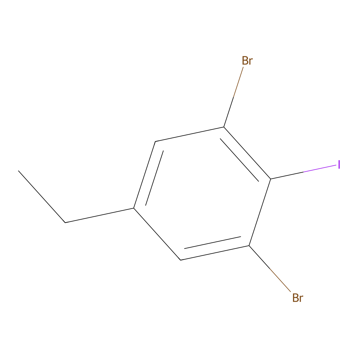 1,3-Dibromo-5-ethyl-2-iodobenzene molecular structure, CAS 1160573-85-2