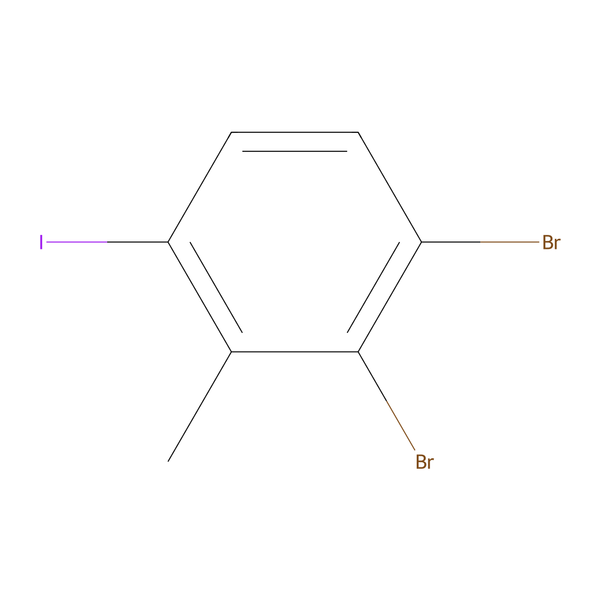 2,3-Dibromo-6-iodotoluene molecular structure, CAS 1160574-00-4