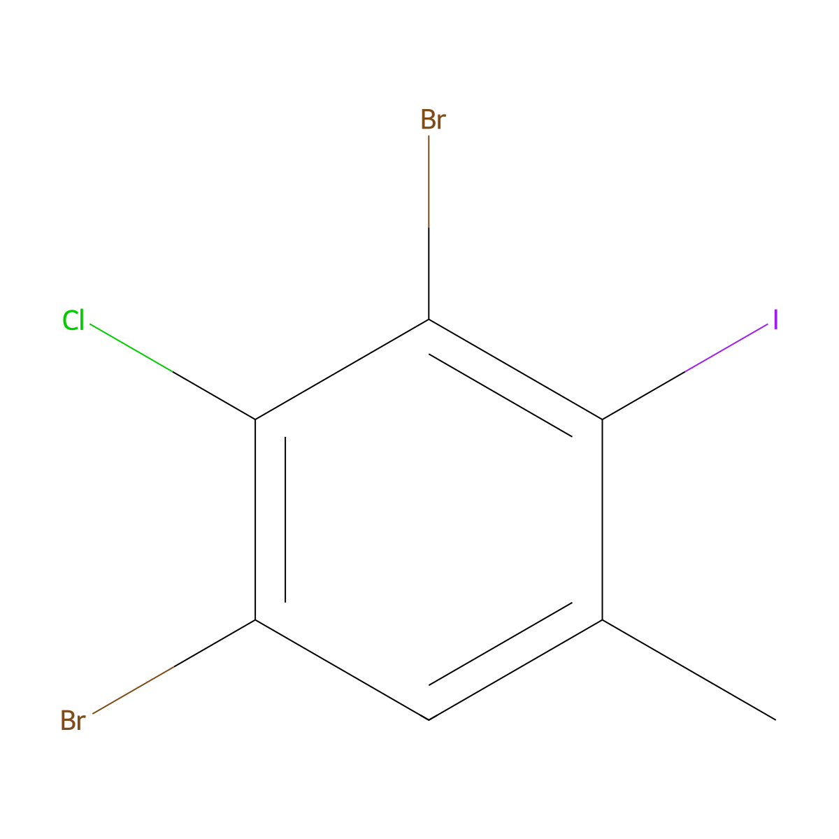 4-Chloro-3,5-dibromo-2-iodotoluene molecular structure, CAS 1160574-01-5