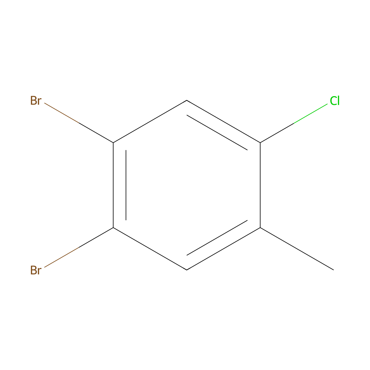 1,2-Dibromo-4-chloro-5-methylbenzene molecular structure, CAS 1160574-04-8