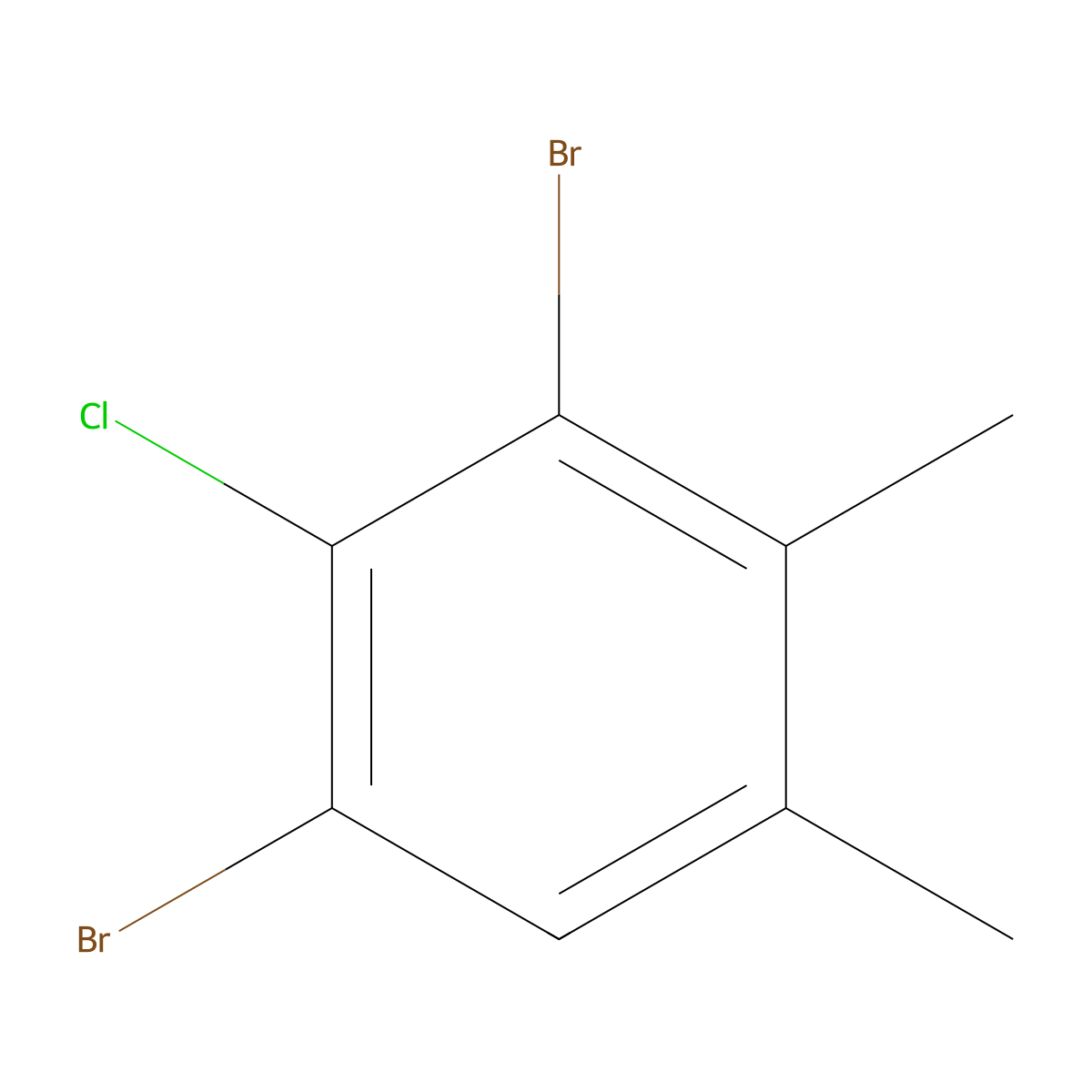 4-Chloro-3,5-dibromo-o-xylene molecular structure, CAS 1160574-07-1