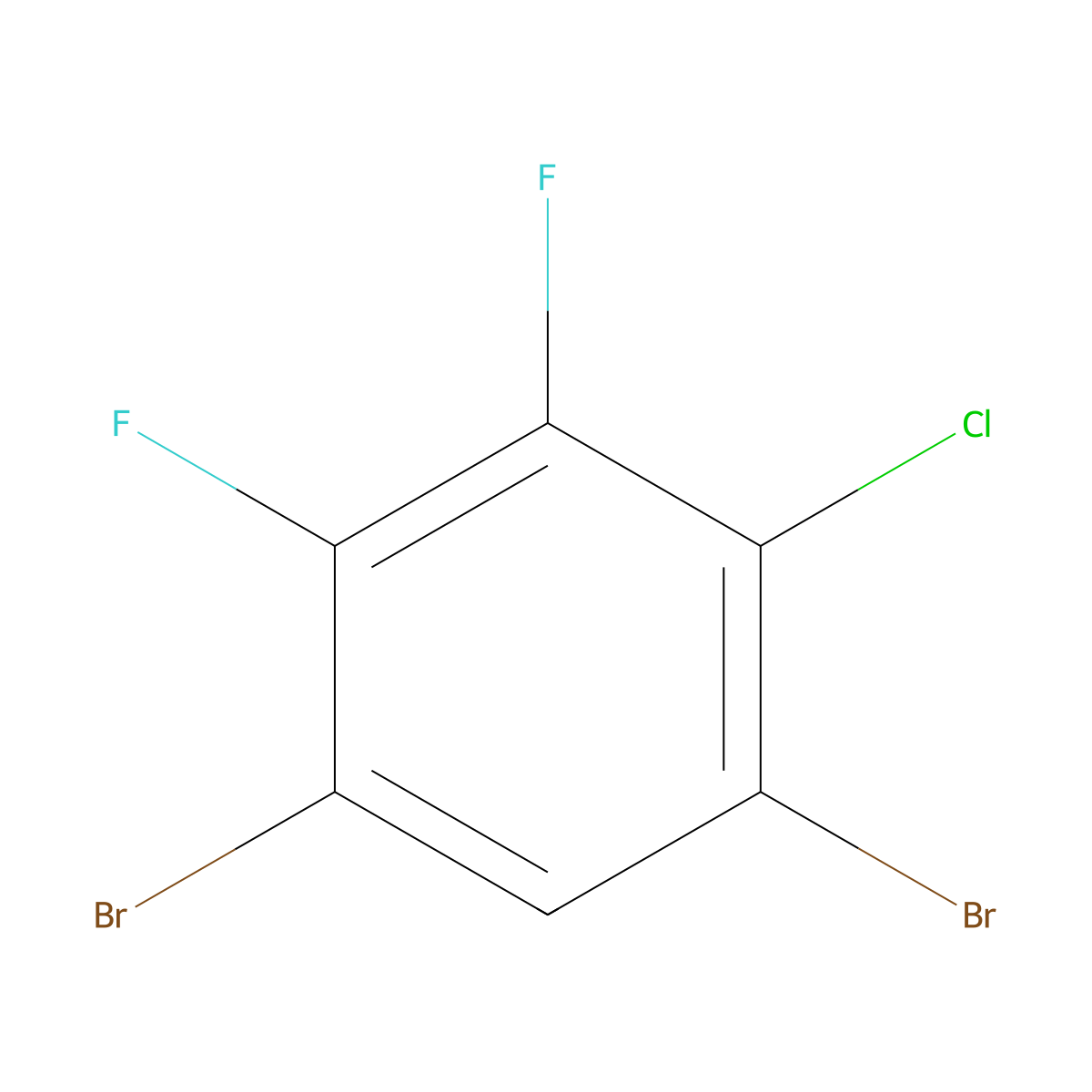 1-Chloro-4,6-dibromo-2,3-difluorobenzene molecular structure, CAS 1160574-25-3