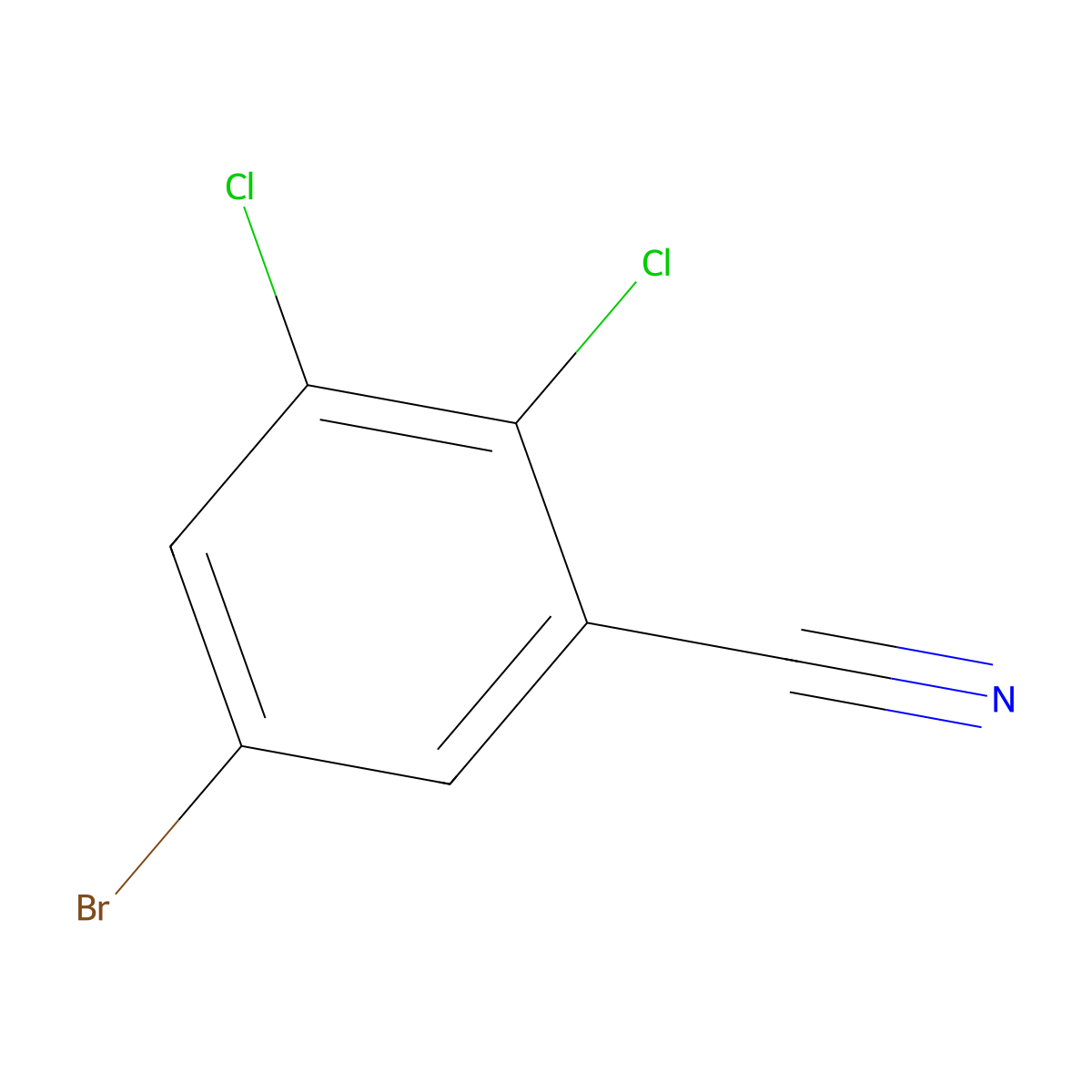 5-Bromo-2,3-dichlorobenzonitrile molecular structure, CAS 1160574-28-6