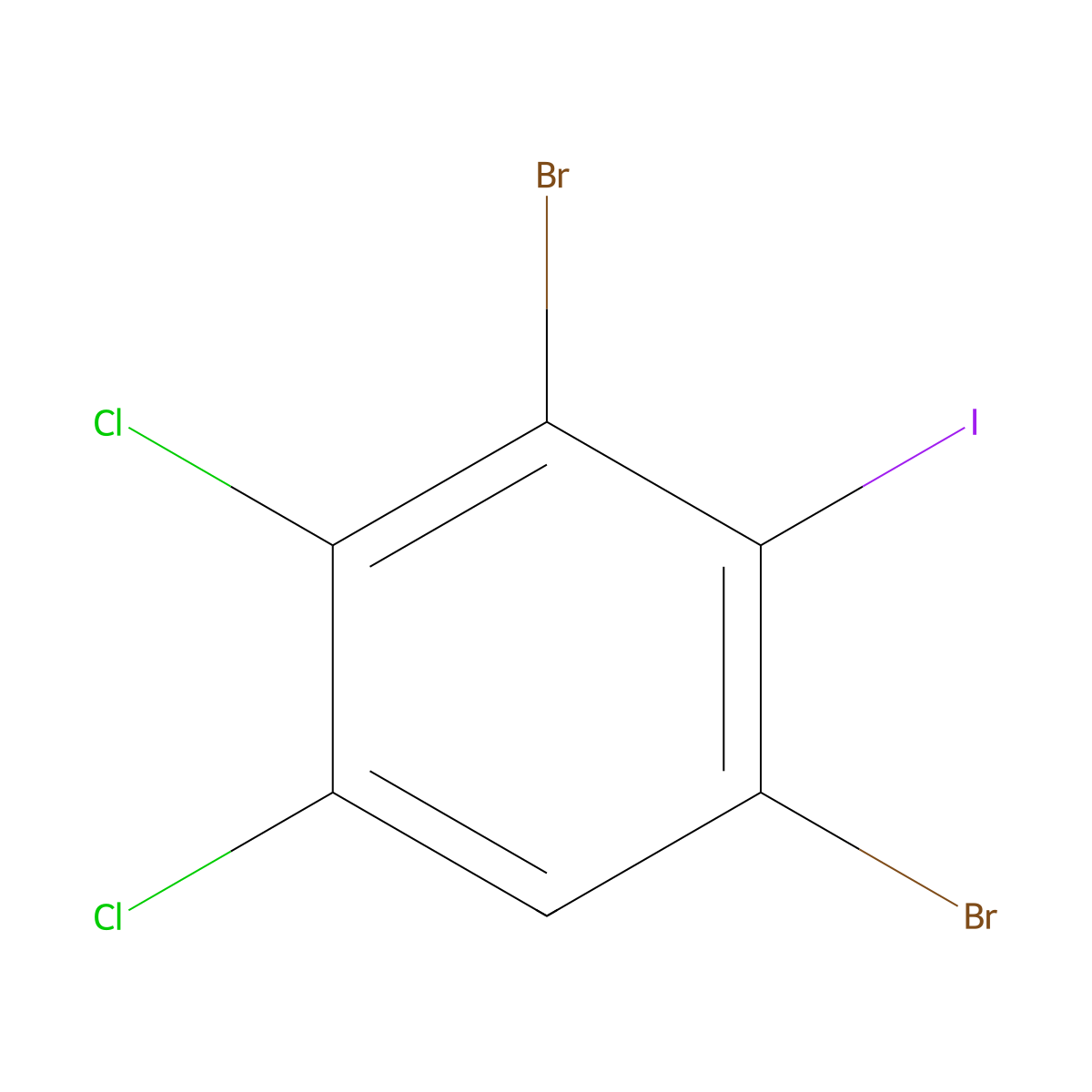 2,6-Dibromo-3,4-dichloroiodobenzene molecular structure, CAS 1160574-30-0
