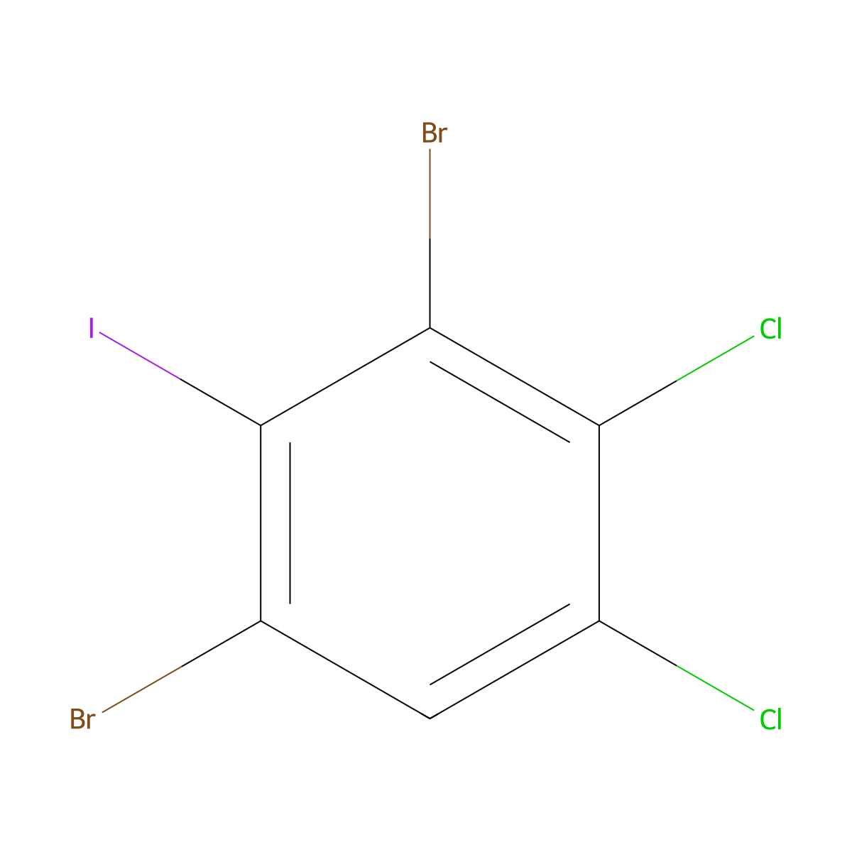 2,6-Dibromo-3,4-dichloroiodobenzene molecular structure, CAS 1160574-30-0