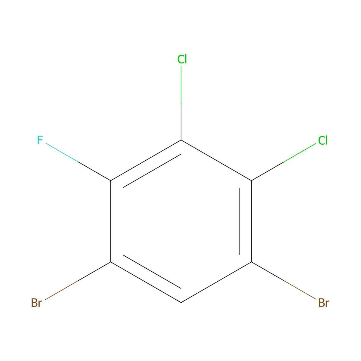 4,6-Dibromo-2,3-dichlorofluorobenzene molecular structure, CAS 1160574-32-2