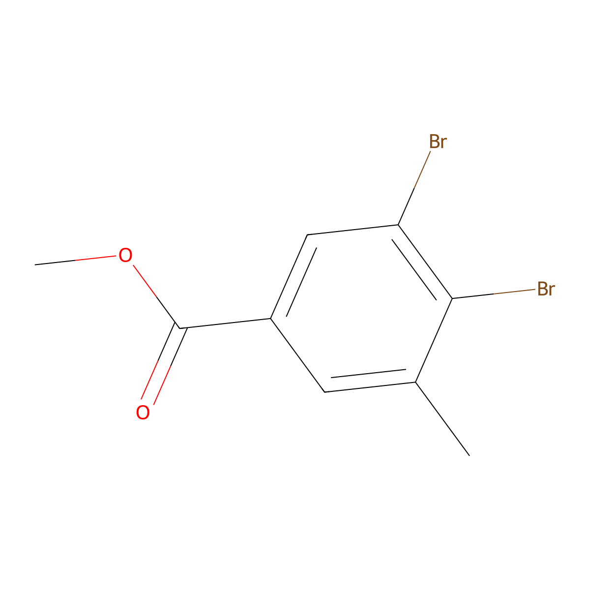 Methyl 3,4-Dibromo-5-methylbenzoate molecular structure, CAS 1160574-54-8