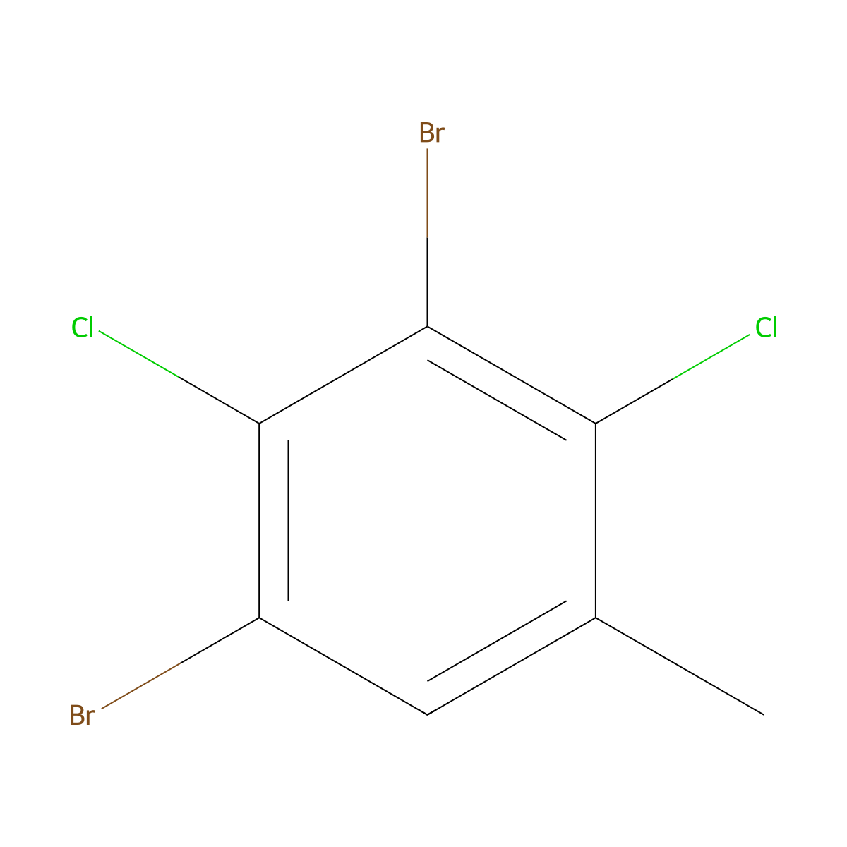 3,5-Dibromo-2,4-dichlorotoluene molecular structure, CAS 1160574-76-4