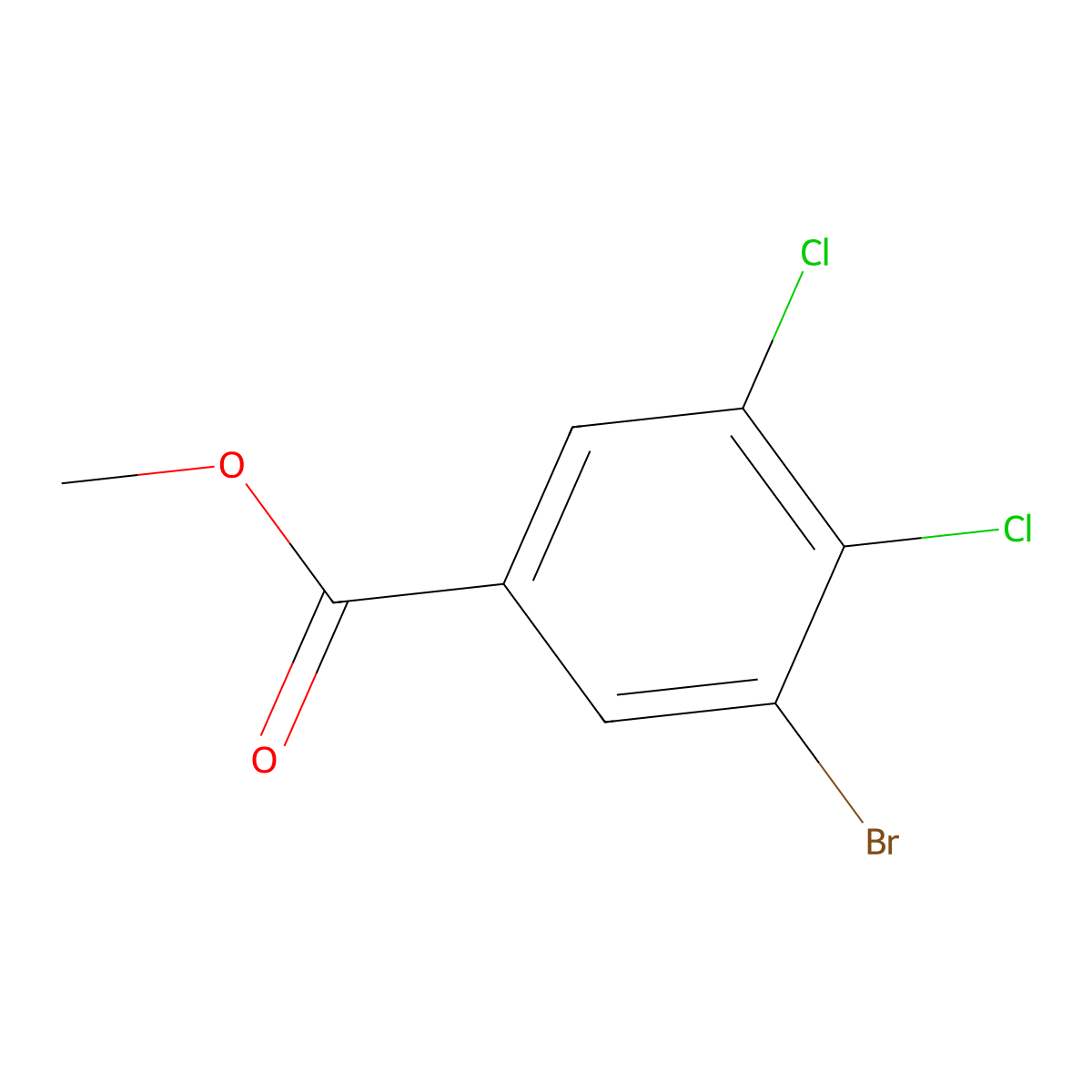 Methyl 3-Bromo-4,5-dichlorobenzoate molecular structure, CAS 1160574-77-5