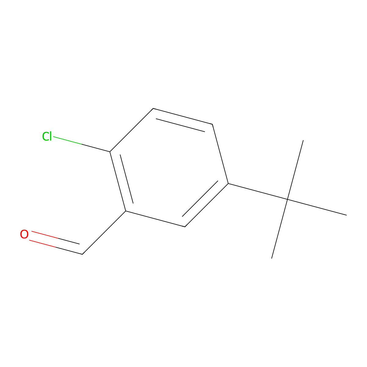 5-(tert-Butyl)-2-chlorobenzaldehyde molecular structure, CAS 1160574-90-2