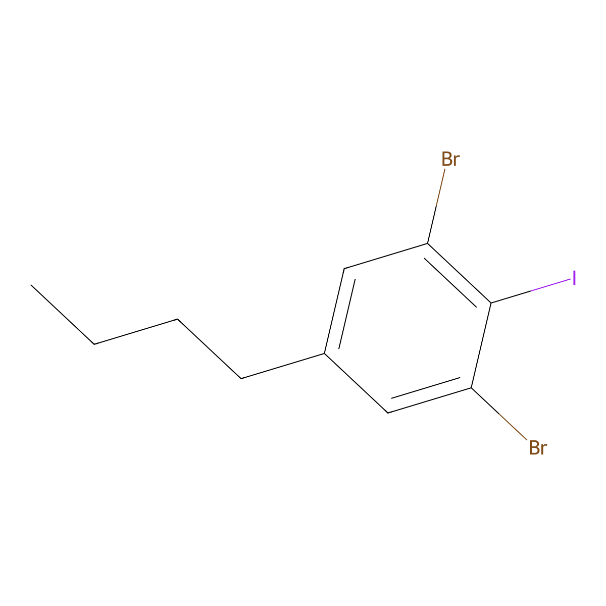 2,6-Dibromo-4-n-butyliodobenzene molecular structure, CAS 1160574-92-4