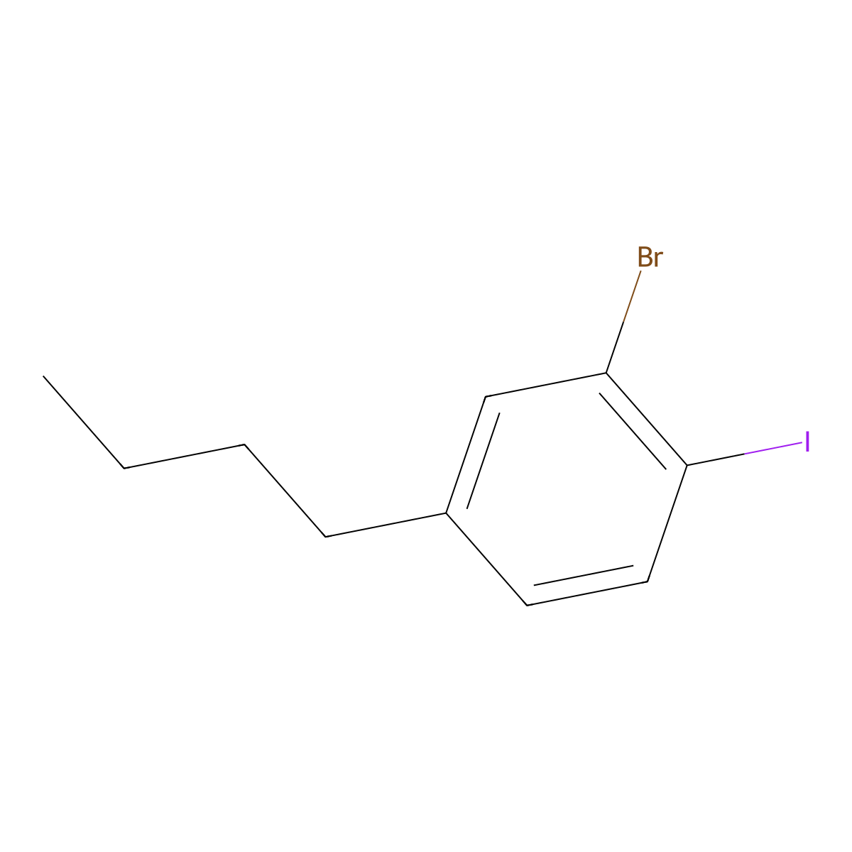 2-Bromo-4-n-butyliodobenzene molecular structure, CAS 1160574-93-5