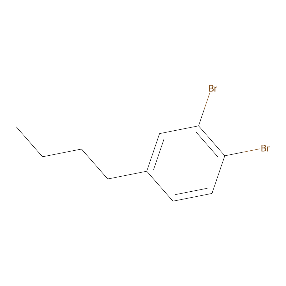 3,4-Dibromo-n-butylbenzene molecular structure, CAS 1160574-94-6