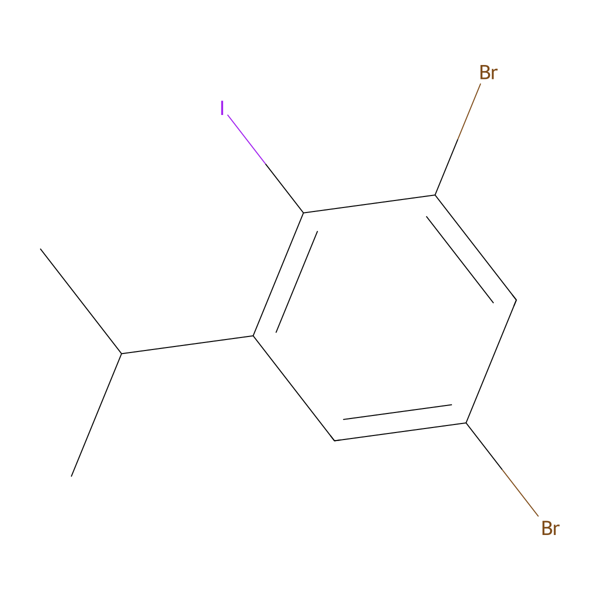 3,5-Dibromo-2-iodoisopropylbenzene molecular structure, CAS 1160575-04-1