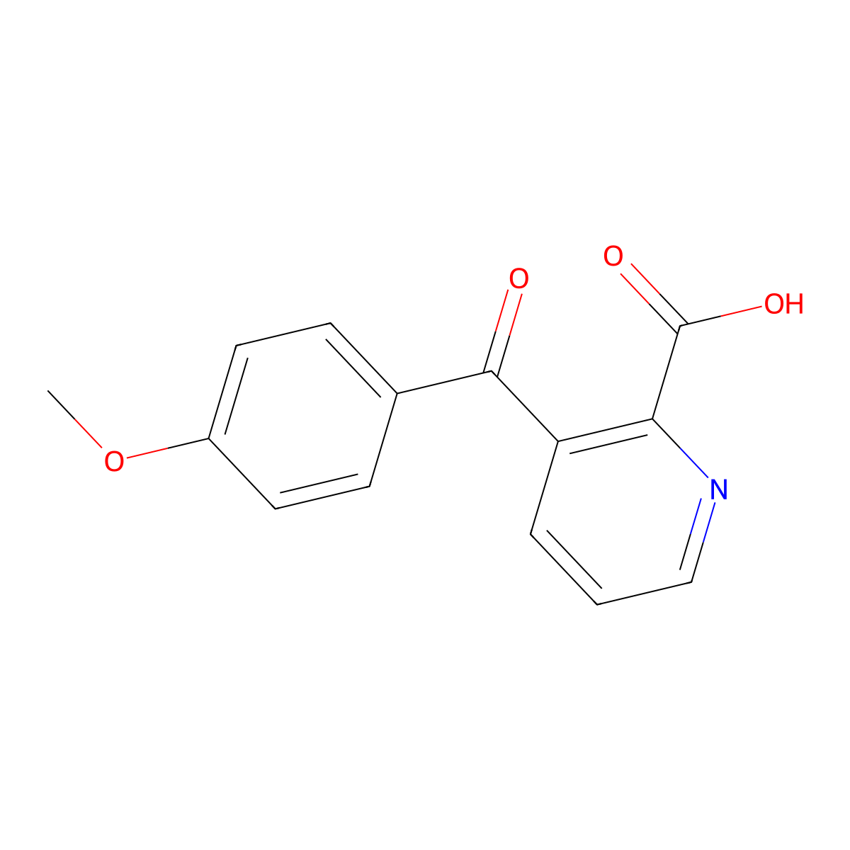 3-(4-Methoxybenzoyl)pyridine-2-carboxylic acid molecular structure, CAS 116060-92-5